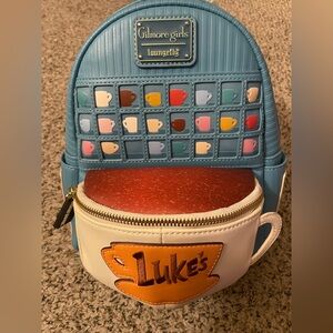 Loungefly Gilmore Girls Luke’s Diner coffee cup mini backpack